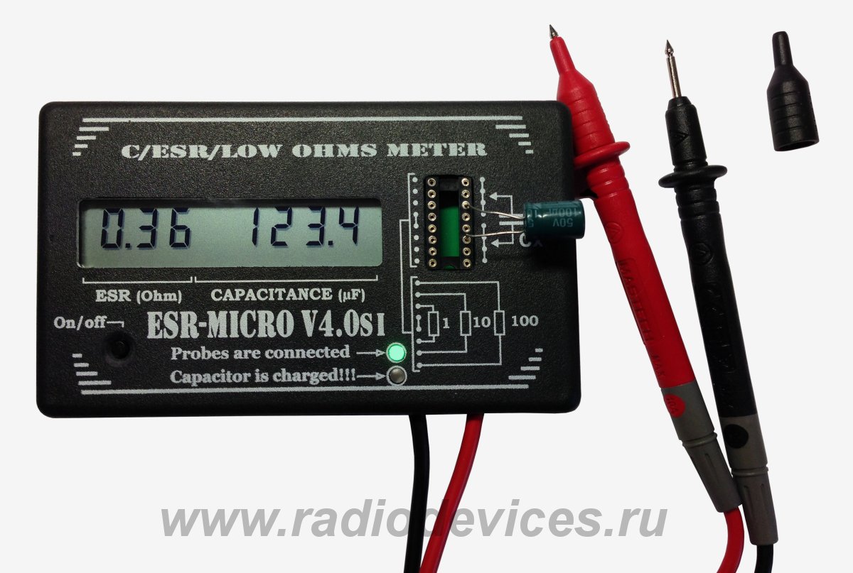 Прибор микро. Измеритель емкости ESR-Micro 4.0. Измеритель ёмкости конденсаторов ESR Micro. ESR Micro v40s. Прибор ESR Micro v4 0s.